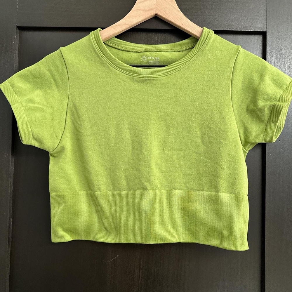 Aerie Green Crop Top
